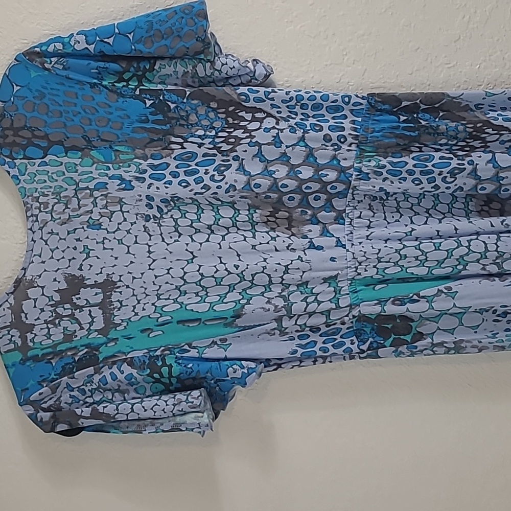 Lascana Blue Patterned Women's Dress Size 6 - Picture 11 of 12